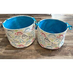 Dinosaur laundry canvas baskets
